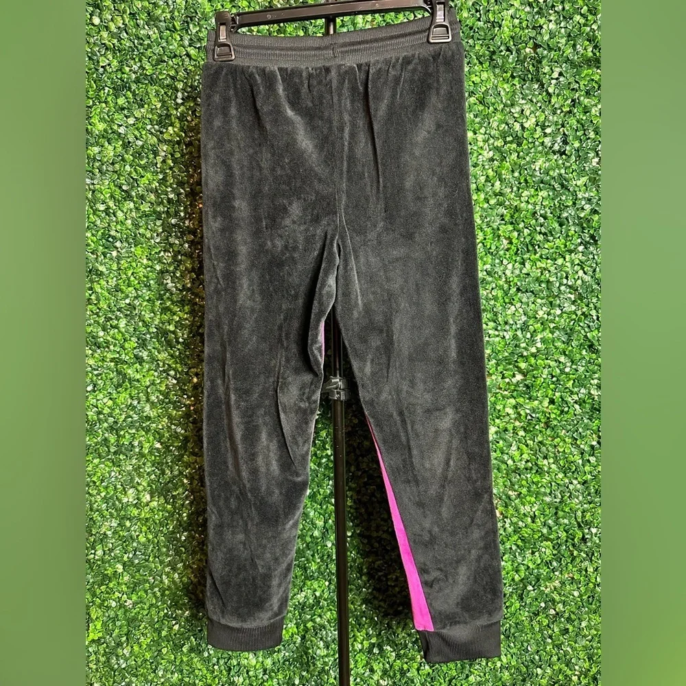 Converse All-Star Girl's Black Joggers Velour Sweatpants Size Large
